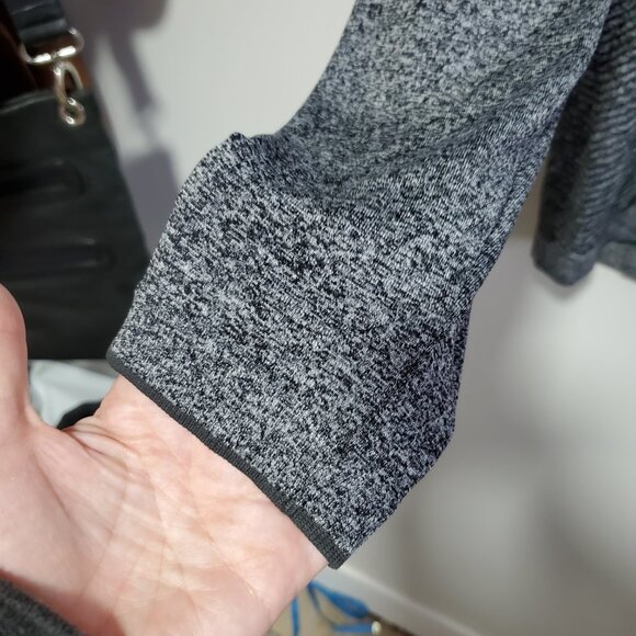 NIKE GOLF Dri-Fit Half Zip Top Shirt Long Sleeve Seamless Grey Blk Men's Medium - Picture 6 of 14